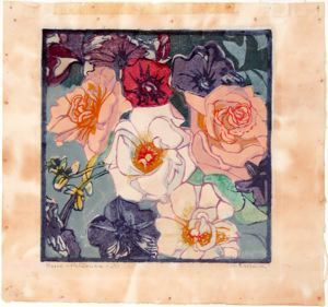 Image of Roses and Petunias