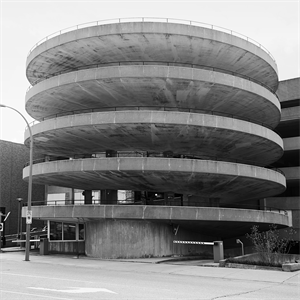 Image of Parochial Views No. 7b: Helix: City of Kitchener Parking Garage at Duke and Ontario Streets, 1967