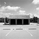 Image of Parochial Views No. 7a: Mennonite Stable in North Waterloo Home Depot Parking Lot, c. 1998